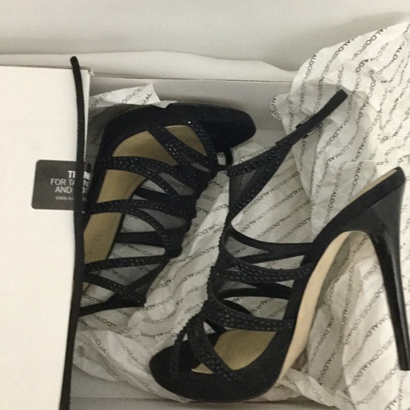 New-in-Box:  Aldo Black SUPER GLAM Heels - Picture 4 of 6